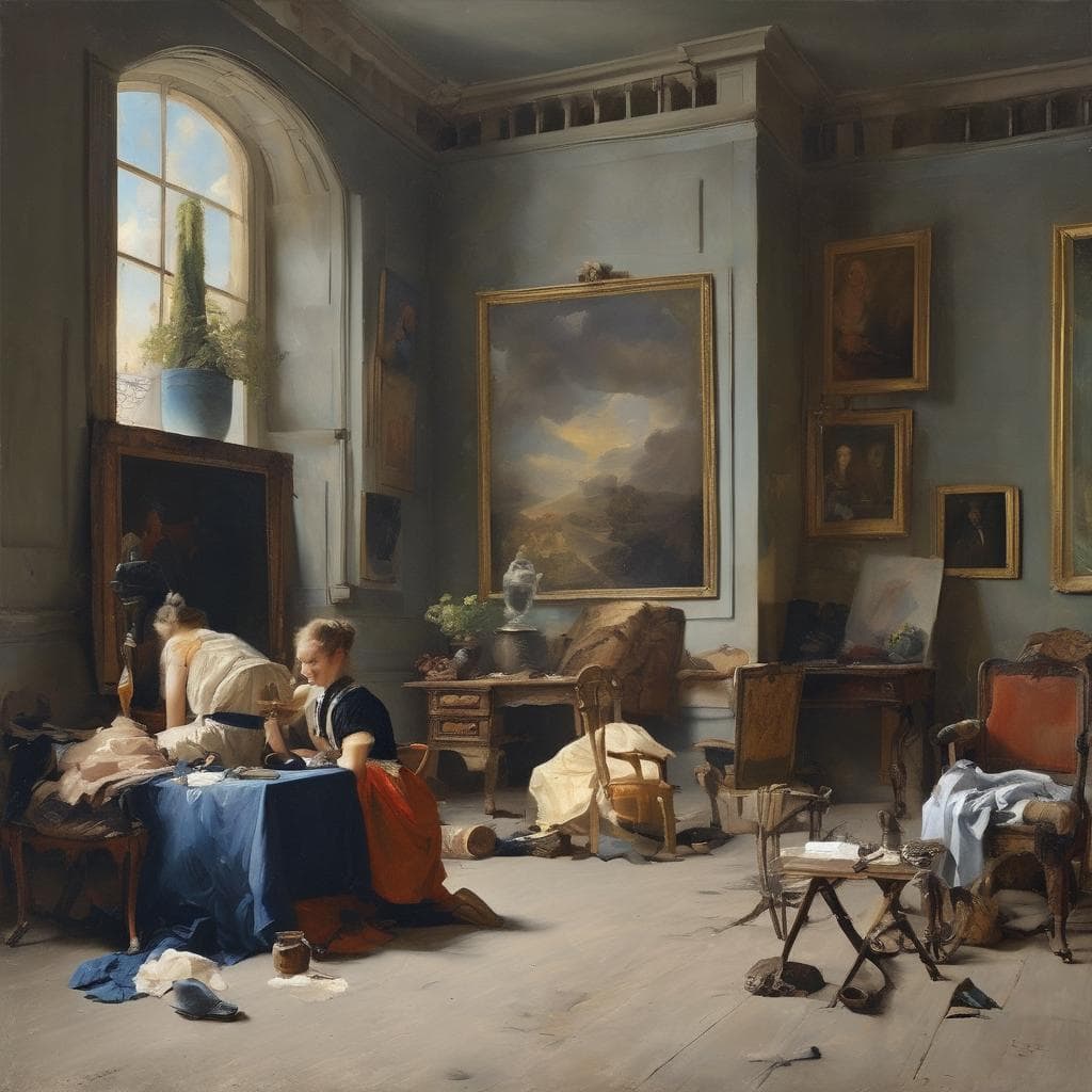 Παραδοσιακό εργαστήριο ζωγραφικής με καλλιτέχνες και έργα σύγχρονης τέχνης, δημιουργία και εμπλούτιση της σύγχρονης καλλιτεχνικής σκηνής.